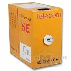 Кабель Telecom Кабель UTP кат. 5e 4 пары 305м 0.435mm CU [UTP4-TC1000C5EM-CU-IS]