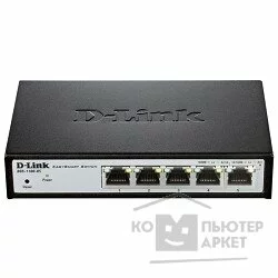 Сетевое оборудование D-Link DGS-1100-05/ A1A Настраиваемый малогабаритный коммутатор EasySmart с 5 портами 10/ 100/ 1000Base-T